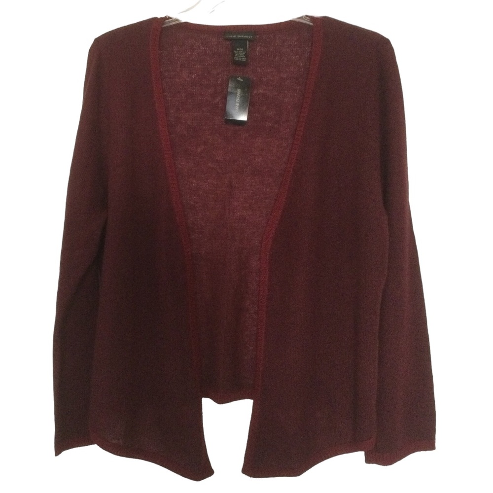 Lane Bryant Plum Wool Blend Open Cardigan Sweater Size 18/20